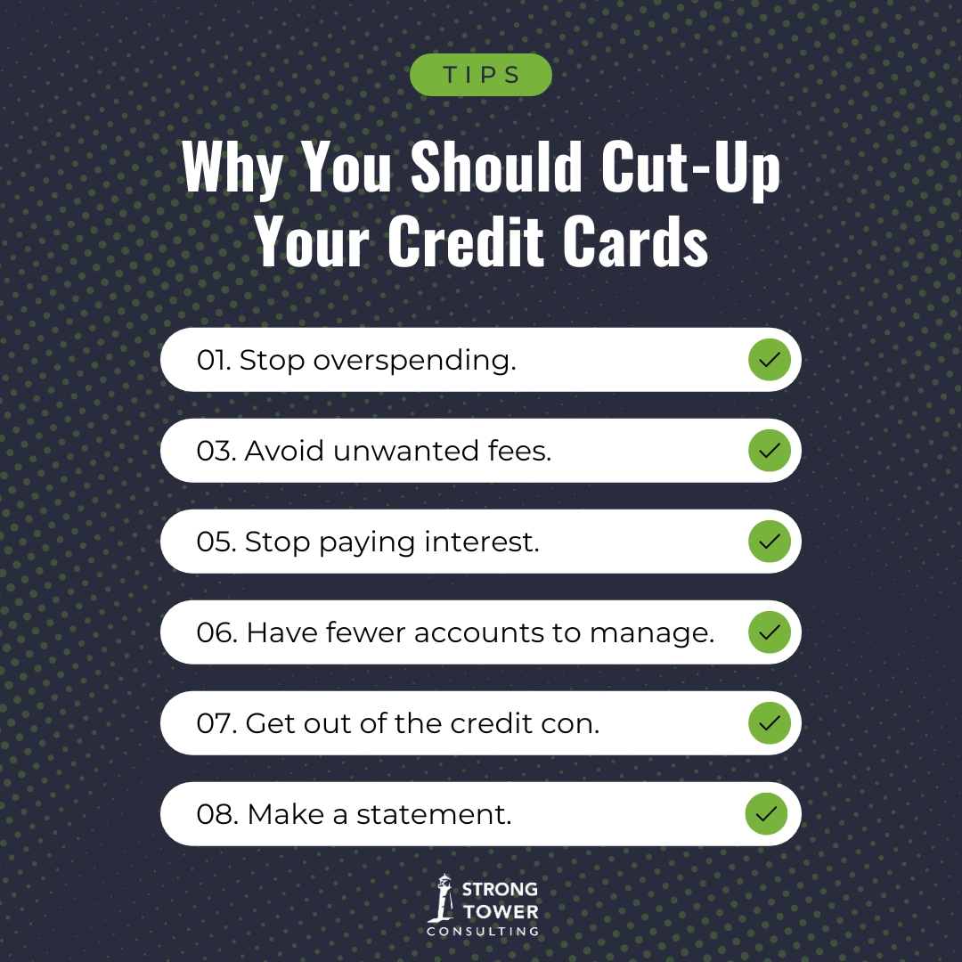 List of reason to cut-up your credit cards.