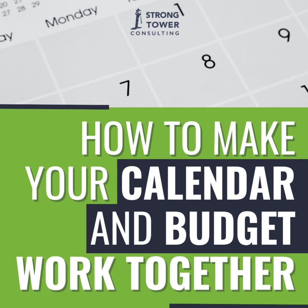 Blank desk calendar