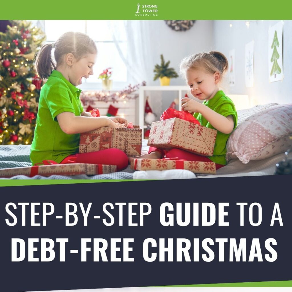 Two children joyfully opening Christmas presents