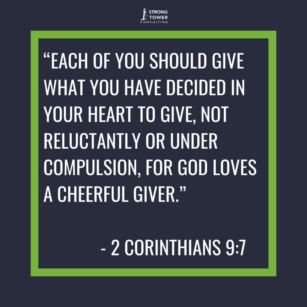 Bible verse about giving